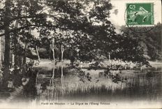 Taladro de la POSTAL de la VENDIMIA de Meudon la presa de L charca de Trivaux