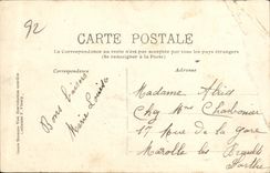 Taladro de la POSTAL de la VENDIMIA de Meudon debajo de la madera