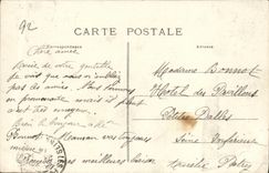 Taladro de la POSTAL de la VENDIMIA de los bordes de Meudon Bellevue de L charca de Villebon