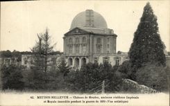 Castillo de Meudon Bellevue de la POSTAL de la VENDIMIA de Meudon Obervatoire