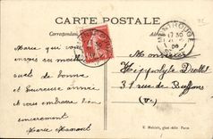 VINTAGE POSTCARD Montrouge L Town hall