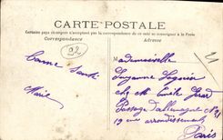 La calle de Nanterre de la POSTAL de la VENDIMIA del St aleman ofrecio por la lecheria del castillo de la TAPA de Devanteuil de la lecheria de Mareil