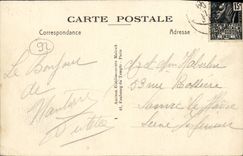 VINTAGE POSTCARD Nanterre Schools and L old Town hall
