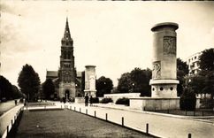 MODERN CARD Neuilly sur Seine Pierre and the Monument of the Policemen