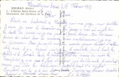 MODERN CARD Neuilly sur Seine Pierre and the Monument of the Policemen