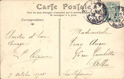 VINTAGE POSTCARD Neuilly sur Seine Pierre of L Avenue of Neuilly