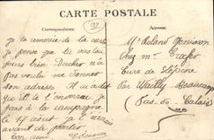 VINTAGE POSTCARD Neuilly sur Seine Round Panorama point and perspective statue of Perronnet of L avenue of Rolls