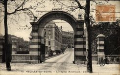 CPA Neuilly Sur Seine L Hopital Americain L entree