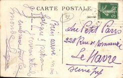 El monumento de la camisa de la puerta de la POSTAL de la VENDIMIA Neuilly sur Seine levanto con la memoria de Levassor uno de viajar en automovili del automovil de los fundadores