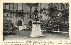 VINTAGE POSTCARD Neuilly sur Seine Statue of Parmentier