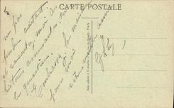 VINTAGE POSTCARD Neuilly sur Seine Panorama towards Paris Perspective of L which occurred of Rolls the statue of Perronnet