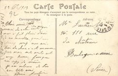 VINTAGE POSTCARD Neuilly sur Seine Perspective on the Seine Seen from of the Bridge of the Bowl