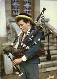 MODERN CARD Folklore Of Brittany Bell ringer of Bagpipe