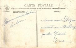 Traje joven pintoresco del folklore de Bretana Morlaisienne de la POSTAL de la VENDIMIA