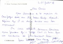 POSTAL MODERNA Cicruit turistico D Ille y Vilaine Becherel Pleuguenec Iffs Quebrac la camara acorazada cabida