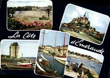 POSTAL MODERNA malo santo santo Cancale de Dinard Mont Saint Michel Servan