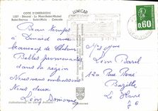 POSTAL MODERNA malo santo santo Cancale de Dinard Mont Saint Michel Servan