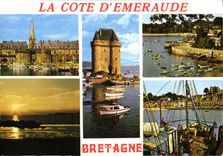 POSTAL MODERNA St grande santo Servan de Dinard Malo