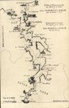 CPA Carte De St Malo a Dinan par la RAnce