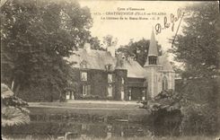 POSTAL Chateauneuf D Ille y Vilaine de la VENDIMIA el castillo del monton bajo