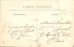 VINTAGE POSTCARD Holy Malo On the Place Chateaubriant Large Coffee of travellers TOP