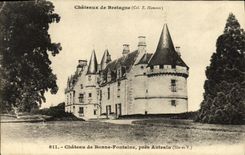 Castillo de la POSTAL de la VENDIMIA de Bonnefontaine Antrain cercano