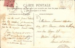 POSTAL Antrain de la VENDIMIA el castillo de Bonnefontaine