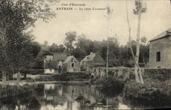 POSTAL Antrain de la VENDIMIA el viejo hombre de Couesnon el puente viejo