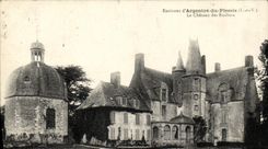 Alrededores D Argentre de la POSTAL de la VENDIMIA de Plessis el castillo de las rocas