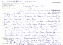 POSTAL MODERNA contener a Thomas Saint de la manera de Villeneuve de garza de sonar morvan