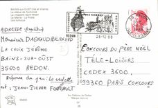 CPM Bains Sur Oust La Statue de Nominoe La chapelle Saint Meen La mairie La poste Les tumulus