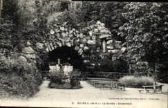 CPA Bains La Grotte Ensemble