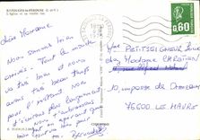 POSTAL MODERNA Bazouges Perugia L iglesia