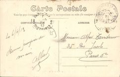 POSTAL Bazouges Perugia L charca de la VENDIMIA del castillo de Ballue