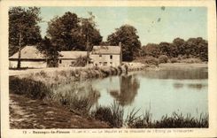 CPA Bazouges la Perouse Le Moulin et la Chaussee de L Etang de Villecartier 