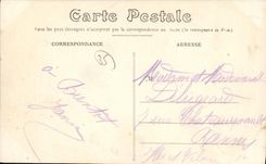 POSTAL Bazouges de la VENDIMIA debajo de las cerraduras de Hede