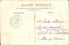 VINTAGE POSTCARD Castle of Caradeuc Cte of the terrace