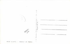 Interior de la bola de la POSTAL de la VENDIMIA de L iglesia