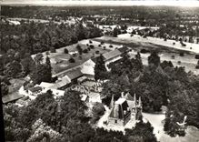 POSTAL MODERNA buena mano el castillo y el L sanatorio de Diablaires