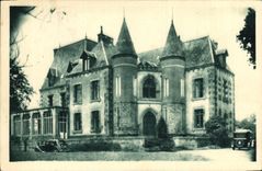 Castillo de Bonnemain de la POSTAL de la VENDIMIA de la casa de Diablaires de al aire libre de L asociacion de las pupilas de L escuela pública del norte