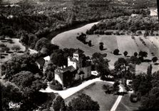 POSTAL MODERNA ciudad del castillo de aire visto cuentas de Montrive