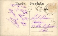 POSTAL Bovel de la VENDIMIA la TAPA de Lanvadieres de la lavanderia automatica