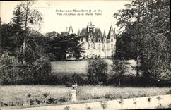 POSTAL Breal de la VENDIMIA en el parque de Montfort y el castillo del colmo el taladro