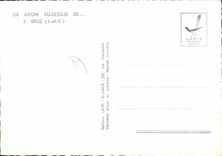 POSTAL MODERNA plano de Bruz con la tapa