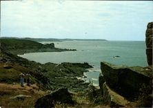 POSTAL MODERNA Cancale oscila con el punto de Grouin