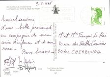 MODERN CARD Cancale the vault At the bottom the beach of the orchard