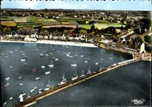 MODERN CARD Cancale View of the Port and the Hotels