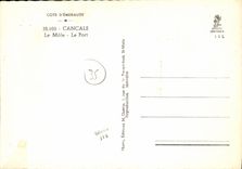 MODERN CARD Cancale the Mole the Port