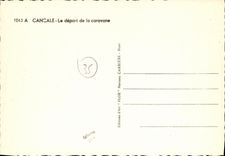 MODERN CARD Cancale the departure of the Caravan Boats