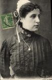 VINTAGE POSTCARD Cancale Cancalaise in small bonnet Folklore Costume